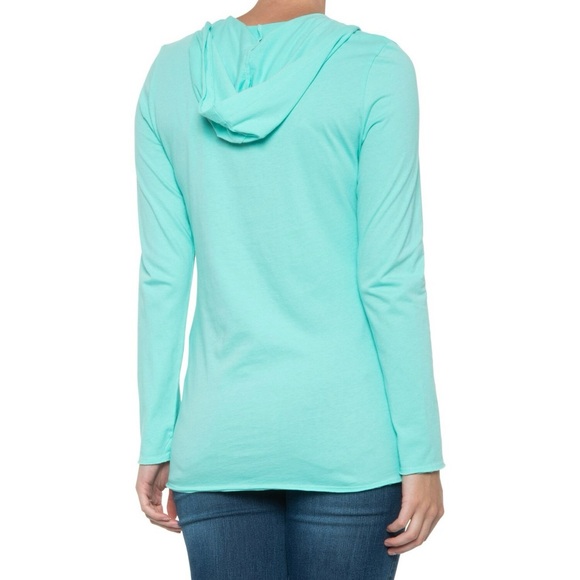 NWT Life is Good Mint Green Long Sleeve Hoodie - Picture 3 of 4